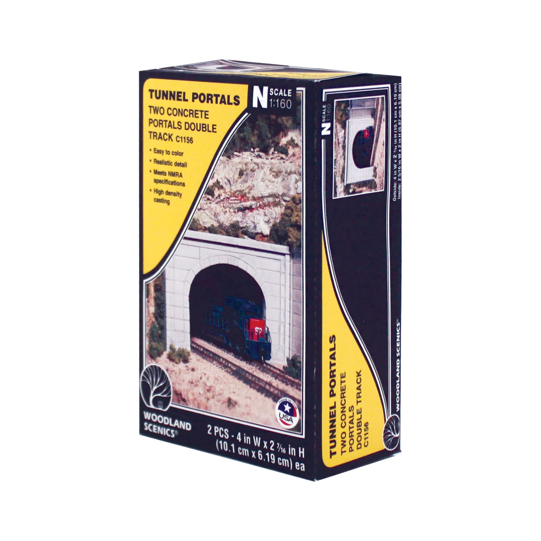 Amazon.com: Woodland Scenics Concrete N Scale Tunnel Portals
